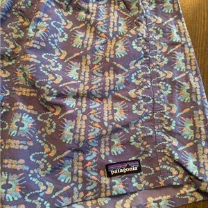 Patagonia Women's Patterned Shorts - Purple and Blue